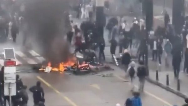 ХАОС У БРИСЕЛУ: Протести младих у Белгији измакли контроли (ВИДЕО)