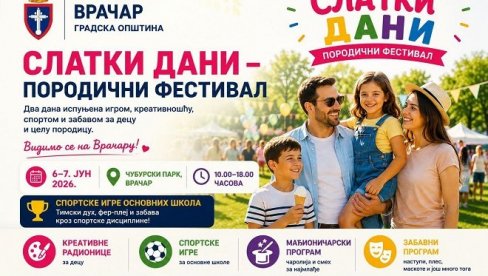 SLATKI DANI NA ČUBURI: Porodična manifestacija na Vračaru