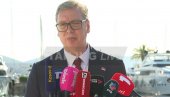 ПОМАЖЕ БОГ, ГОСПОДИНЕ ВУЧИЋУ Председник се обратио из Тивта, почистио провокаторе из црногорских медија