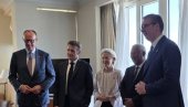 VAŽNI SASTANCI: Vučić sam sa predsednicom Evropske komisije, predsednikom Evropskog saveta, kancelarom Nemačke i predsednikom Francuske!