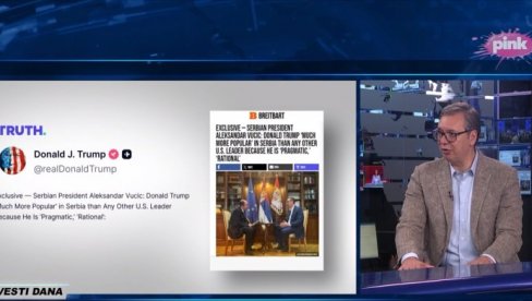 MOŽEMO DA ZAPOČENMO STRATEŠKI DIJALOG SA SAD Vučić: Zato je za nas važan mir, stabilnost, briga o ljudima
