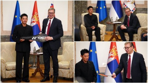 VUČIĆ SA LIN DANOM: Ponosan sam što Srbija može da ugosti najvećeg šampiona svih vremena i što će biti promoter Ekspa (FOTO/VIDEO)