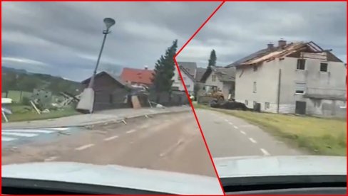 SNAŽNO NEVREME PROTUTNJALO REGIONOM: Vetar nosio sve pred sobom, oštećeno više od 150 objekata (FOTO/VIDEO)