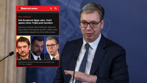 САРАЈЕВСКИ МЕДИЈИ БРУЈЕ - ВУЧИЋ НАС ЈЕ СПАСИО У ЗАДЊИ ЧАС: Омогућио нам да гледамо Светско првенство, док Конаковић бљује ватру