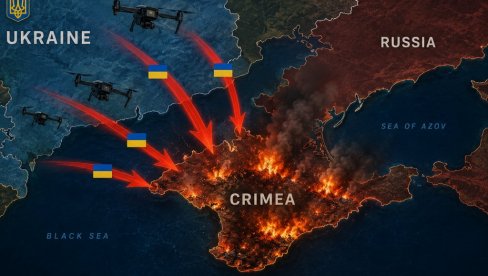 ГОРИ КРИМСКИ ТИТАН: Украјина одсекла Крим од Русије - Разорен понос полуострва, Мађар се похвалио снимком (ВИДЕО)