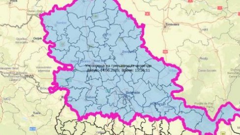МУП УПОЗОРИО НА ГРМЉАВИНСКЕ НЕПОГОДЕ ДО КРАЈА ДАНА: Грађанима хитно стигао СМС (МАПА)