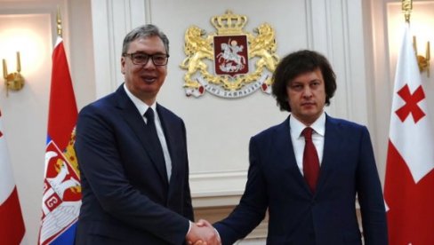 DRUGI DAN POSETE GRUZIJI: Vučić i Kobahidže se obraćaju javnosti posle sastanka (VIDEO)