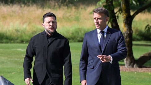 ИМАШ ЛИ ЗАКАЗАН САСТАНАК СА ТРАМПОМ? Камере снимиле тајни разговор Зеленског и Макрона на самиту Г7 (ВИДЕО)