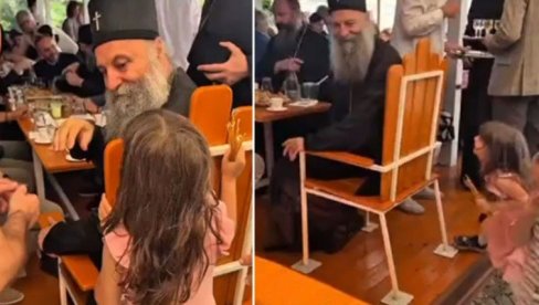 ПУСТИТЕ ДЕЦУ ДА ДОЛАЗЕ К МЕНИ И НЕ СПРЕЧАВАЈТЕ ИХ: Снимак патријарха Порфирија са дететом одушевио јавност (ВИДЕО)