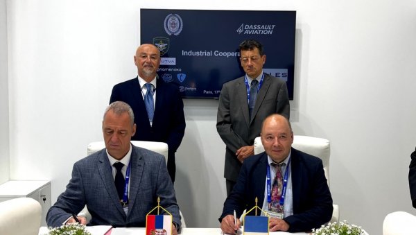НАЈВЕЋИ ВОЈНИ САЈАМ У ЕВРОПИ: На Еurosatory 2026 потписани уговори о индустријској сарадњи Србије и Француске