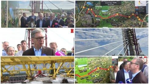 VUČIĆ NA SPAJANJU GLAVNE MOSTOVSKE KONSTRUKCIJE PREKO DUNAVA: Ovo je arhitektonsko remek delo, veličanstveni poduhvat (VIDEO)