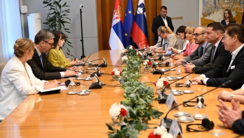POSETA ZNAČAJNA ZBOG BILATERALNIH ODNOSA DVE ZEMLJE: Vučić se sastao sa predsednikom Državnog zbora Slovenije Stevanovićem