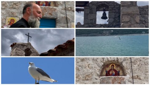 У ЗАГРЉАЈУ МОРА И БОЖЈЕГ МИРА: Отац Јован већ 16 година живи на острву Мала Госпа (ФОТО/ВИДЕО)
