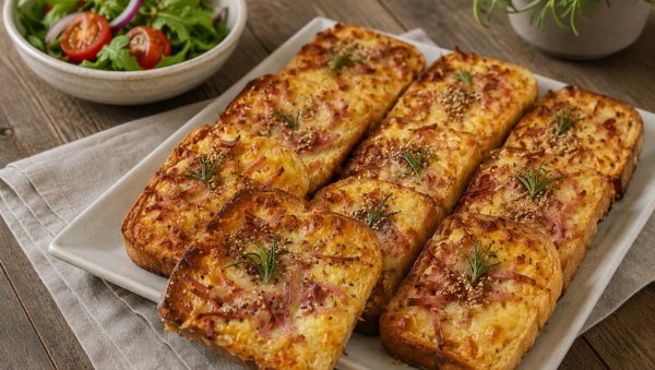 ПРЖЕНИЦЕ ИЗ РЕРНЕ СА ШУНКОМ И СИРОМ: Хрскаве споља, мекане изнутра