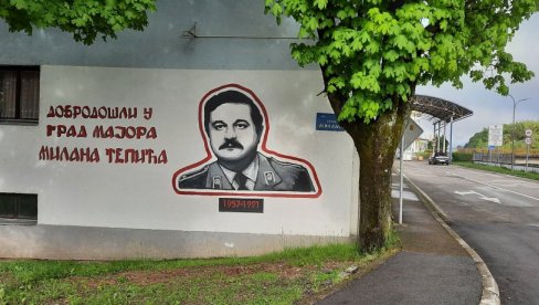 MAJORU TEPIĆU IME NAPISANO NA LEĐIMA: Problem u Parku narodnih heroja u Kozarskoj Dubici (FOTO)
