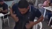 НЕЗВАНИ ГОСТ СЕ ПРИДРУЖИО РУЧКУ: Велики пацов упао право у тањир! (ВИДЕО)