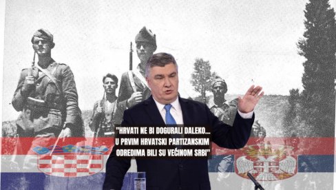 U prvim hrvatski partizanskim odredima bili su većinom Srbi - Hrvati ne bi daleko dogurali koliko ih je bilo malo