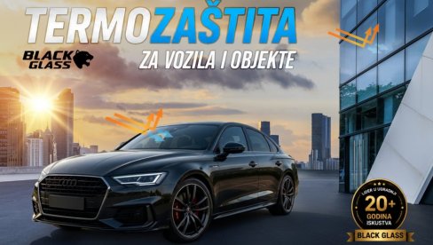 SUNCE VAS PEČE DOK VOZITE: Black Glass ugrađuje termoizolacione folije za stakla koje imaju 80% toplotne zaštite