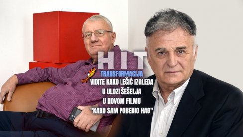 ХИТ: Видите како изгледа Лечић у улози Шешеља - глумац удуплирао стомак не би ли тумачио вођу радикала (ФОТО)