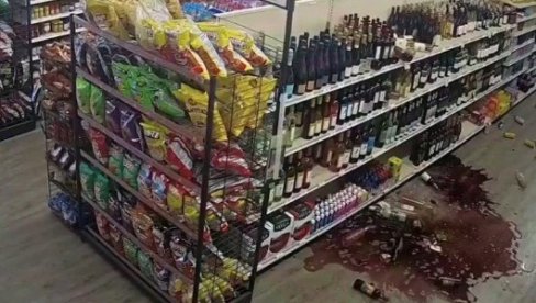 RAZORAN ZEMLJOTRES POGODIO I KALIFORNIJU: Objavljeni zastrašujući snimci, sve se ljulja, flaše padaju sa rafova (VIDEO)