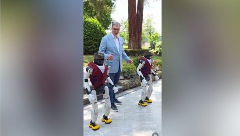 VUČIĆ ZAIGRAO MORAVAC SA ROBOTIMA: Predsednik na fantastičan način pozvao građane na veliki skup 27. juna! (VIDEO)