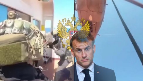 UPALI SMO U RUSKU FLOTU U SENCI Makron objavio dramatičan snimak - francuski komandosi se spustili sa helikoptera (VIDEO)