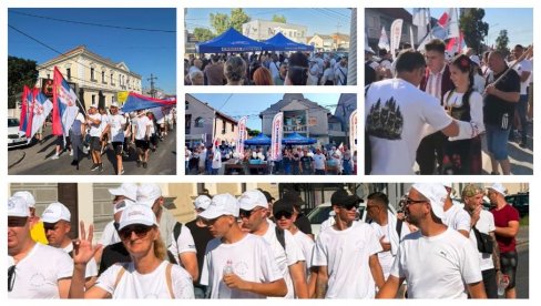REKE LJUDI STIŽU PEŠKE U BEOGRAD: Danas završavaju putovanje i priključuju se velikom skupu podrške predsedniku Vučiću  (FOTO/VIDEO)