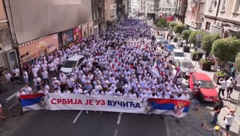 SNIMAK DRONOM: Pogledajte kako je izgledao moćni korteo (VIDEO)