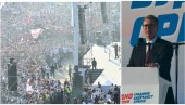 УЈЕДИЊЕНА СРБИЈА Вучић послао снажне поруке народу на великом скупу у Београду: До коначне победе (ВИДЕО)