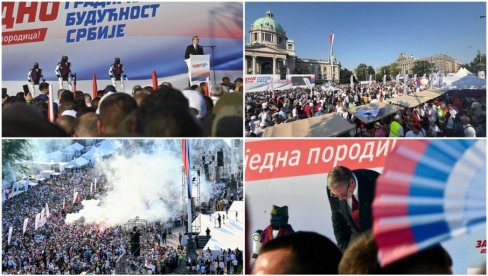ЗАВРШЕН ПРОГРАМ СКУПА СРБИЈА ЈЕДНА ПОРОДИЦА: Председник се обратио грађанима; Престоницу посетило преко 200.000 људи (ФОТО/ВИДЕО)