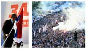 УЈЕДИЊЕНА СРБИЈА Вучић послао снажне поруке народу на великом скупу у Београду: До коначне победе (ВИДЕО)
