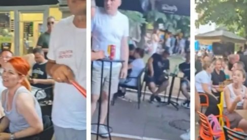 БЛОКАДЕРИМА ПРЕЧА ДЕБЕЛА ЛАДОВИНА И ЈОШ ХЛАДНИЈЕ ПИВО! Одјавили скуп - трг празан, они по кафићима