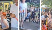БЛОКАДЕРИМА ПРЕЧА ДЕБЕЛА ЛАДОВИНА И ЈОШ ХЛАДНИЈЕ ПИВО! Одјавили скуп - трг празан, они по кафићима