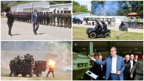 VUČIĆ NA POKAZNOJ VEŽBI U LIPOVICI: Pripadnici Žandarmerije uvek su bili tu kad se zemlja branila (FOTO/VIDEO)