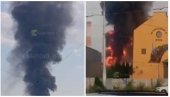 ŽESTOK UDAR UKRAJINE NA RUSIJU: Gađana ključna fabrika u Belgorodu, gusti crni dim se nadvio nad gradom (VIDEO)