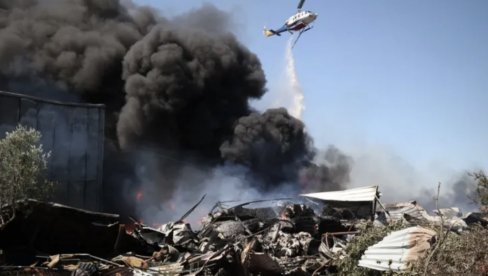 VELIKI POŽAR KOD SOLUNA: Podignuti helikopteri, meštanima izdato važno upozorenje