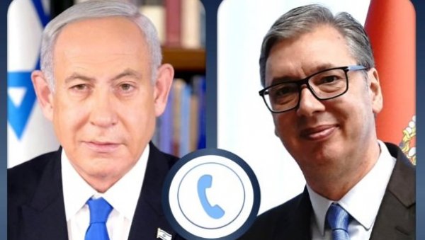 СА НЕТАНЈАХУОМ О АКТУЕЛНОЈ СИТУАЦИЈИ НА БЛИСКОМ ИСТОКУ: Вучић разговарао са премијером Израела
