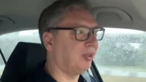 OBILAZAK EKSPO U NEMOGUĆIM USLOVIMA: Vučić objavio novi snimak sa Sinišom Malim (VIDEO)