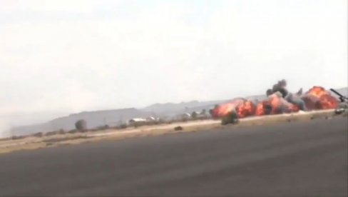 POLETELE HIPERSONIČNE RAKETE, POGOĐEN AERODROM I VOJNE BAZE? Objavljeni snimci udara na Saudijsku Arabiju (FOTO/VIDEO)