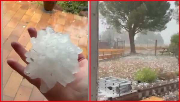 НАСИЛАН ФЕНОМЕН СЕ СРУЧИО НА ФРАНЦУСКУ: Падао лед величине лоптице, причињена велика материјална штета (ВИДЕО)