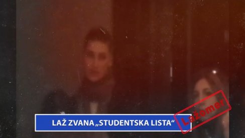 LAŽ ZVANA „STUDENTSKA LISTA“