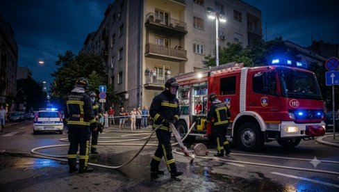 VELIKI POŽAR U STANU NA ZVEZDARI Sumnja se da u objektu ima zarobljenih ljudi
