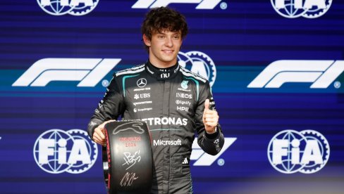 ITALIJAN NAJBRŽI U BELGIJI: Kimi Antoneli osvojio pol poziciju u trci Formule 1