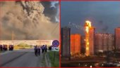 KATASTROFA! Dramatični snimci iz Moskve: Logistički centri i skladište nafte u plamenu (VIDEO)