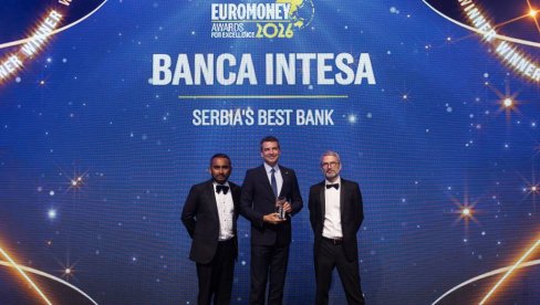 EUROMONEY  DODELIO NAGRADE ZA IZVRSNOST 2026: Banka Intesa i ove godine najbolja banka u Srbiji