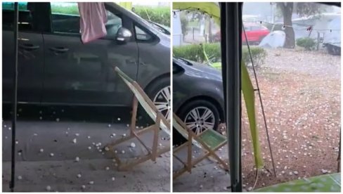 PADALE LEDENE GROMADE: Stravično nevreme pogodilo Hrvatsku, meštani u šoku (FOTO/VIDEO)