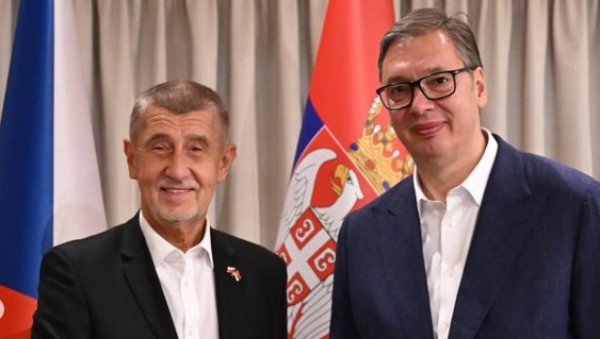 ВУЧИЋ УГОСТИО БАБИША: Разговор о унапређењу односа Србије и Чешке
