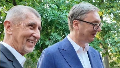 UZ DOMAĆINSKU TRPEZU DO JOŠ ČVRŠĆIH VEZA:  Vučić priredio večeru Andreju Babišu u čast  (VIDEO)