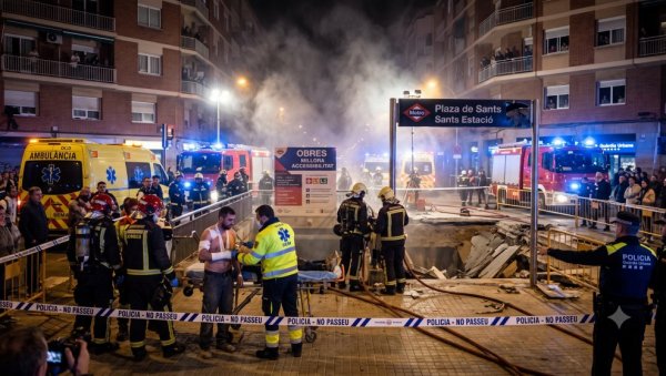 ЕКСПЛОЗИЈА ГАСА НА ГРАДИЛИШТУ МЕТРОА: Гори Барселона, становницима наређено да не излазе