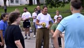 Heroji Beogradskog maratona posetili učesnike rehabilitaciono-rekreativnog kampa za decu sa invaliditetom